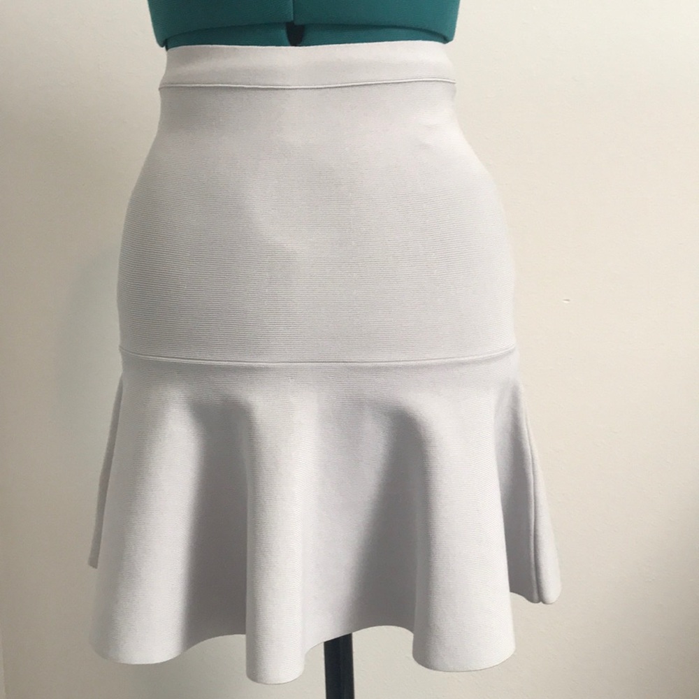 BCBG Baby blue high waisted skirt